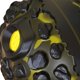 thumbnail image 3 of Pelota chirriante para perros, pelotas de juguete de goma para masticar chirriante mascotas perros y grandes, ejercicio, , amarillo negro Salvador bola chirriante, 3 of 4