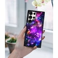 thumbnail image 5 of WIRESTER Shockproof Soft Rubber Cover Case for Samsung Galaxy S25 Ultra 6.8" 2025, Purple Nebula Galaxy, 5 of 5