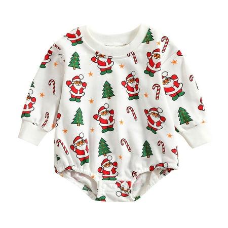 

Toddler Girls Bodysuits Love Heart Printed Long Sleeve Christmas Santa Daily Kids Children Clothes Cartoon Trendy Soft Cute Outwear Streetwear Spring Summer Rompers Jumpsuits