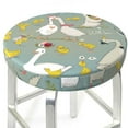 thumbnail image 6 of Goofa Cute Farm Birds Printed Stool Covers Round, Waterproof Round Bar Stool Covers Anti-Slip Round Bar Stool Seat Cover with Elastic Bands Durable -13 inch, 6 of 7