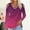 Hot Pink, variant on Black and Friday Clothing Sales Idoravan Long Sleeve Shirts for Women Winter Women's Printed Off Shoulder Fashion Long Sleeve Top Pink S