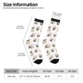 thumbnail image 2 of Logiee Pugs Print Adult Socks for Men & Women,Calf Socks, Ankle Socks,Boots Socks,Breathable Casual Sock,Unisex Crew Socks, 2 of 6