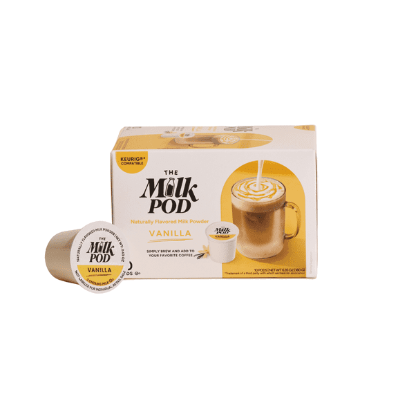 The Milk Pod | Vanilla Milk Pods, Compatible with Keurig®* K-Cup®* Coffee Makers