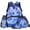 Blue Galaxy Axolotl, variant on HUIACONG Bubble Tea Axolotl Backpack for Boys and Girls, Lightweight 17 Inch School Bag 4PCS Set with Lunch Bag, Water Bottle Bag and Big Pencil Case, Multi-Compartment Bookbag for Kids