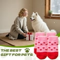 thumbnail image 2 of TELOLY 8Pcs Dog Socks,Soft Cotton Warm Paw Socks,For Hardwood Floors Dog Clothes,Style2, 2 of 7