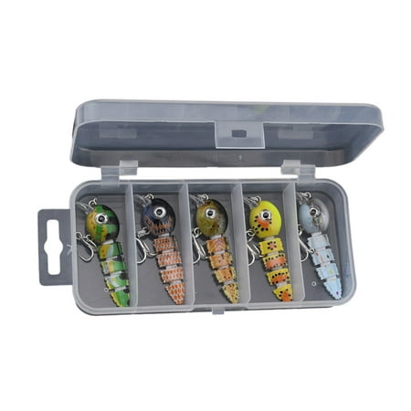 Miiottaa Multi Jointed Swimbait with Hook 5.5cm Fishing Lure Artificial Hard Baits