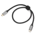 thumbnail image 2 of USB 3.1 doble cabezal 100W USB C a USB tipo C cable macho USBC PD 5A cargador rápido Cord0.5m, 2 of 10