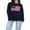 Navy Blue1, variant on Baby Sweetie Women's American Flag Print Sweaters Graphic Loose Vintage Long Sleeve Knitted Pullover Fall Winter Tops