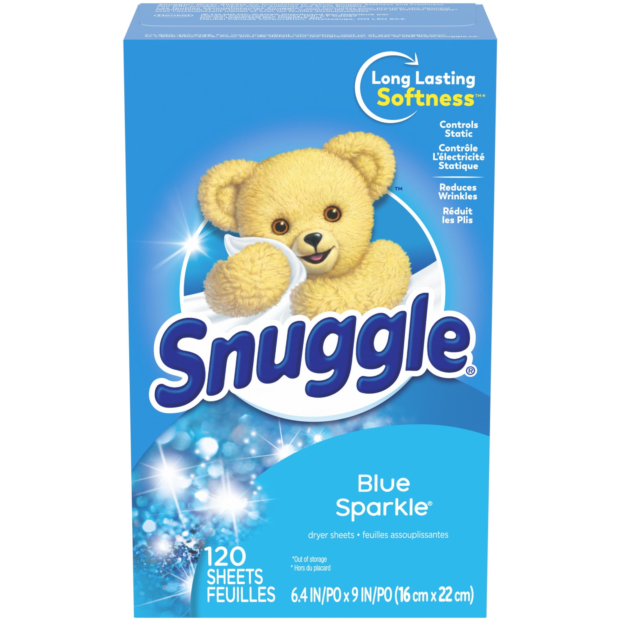 Snuggle Blue Sparkle Fabric Softener Dryer Sheets - Shop Softeners at H-E-B