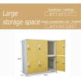 thumbnail image 3 of MECOLOR 4, 6, 9 Door Metal Office Storage Locker Cabinet, Gym School and Home Locker,Metal Locker Storage for Employee Staff or Workers(Yelllow,6D), 3 of 15