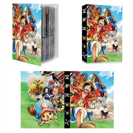 240pcs Card Album Book Naruto Dragon Ball Goku Vegeta ONE PIECE Luffy Zoro Map Letter Holder Binder Card Notebook Collection Toy