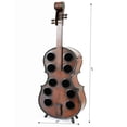 thumbnail image 5 of Decorative 10 Bottle Wooden Cello Shaped Wine Rack 36" Inch Floor Violin, 5 of 6