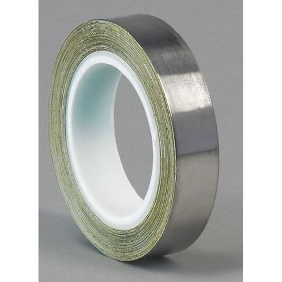 3M 421 Dark Silver Lead Foil Tape - 2 in. x 5 yds. Roll, Conformable Tape, Rubber Adhesive. Electrically and Thermally Conductive Tape [1 Roll]