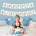 thumbnail image 2 of Bear Theme Birthday Decorations Banner, Cute Bear Happy Birthday Banner Photo Booth Props for Girls Boys Birthday Party Supplies Decorations, 2 of 7