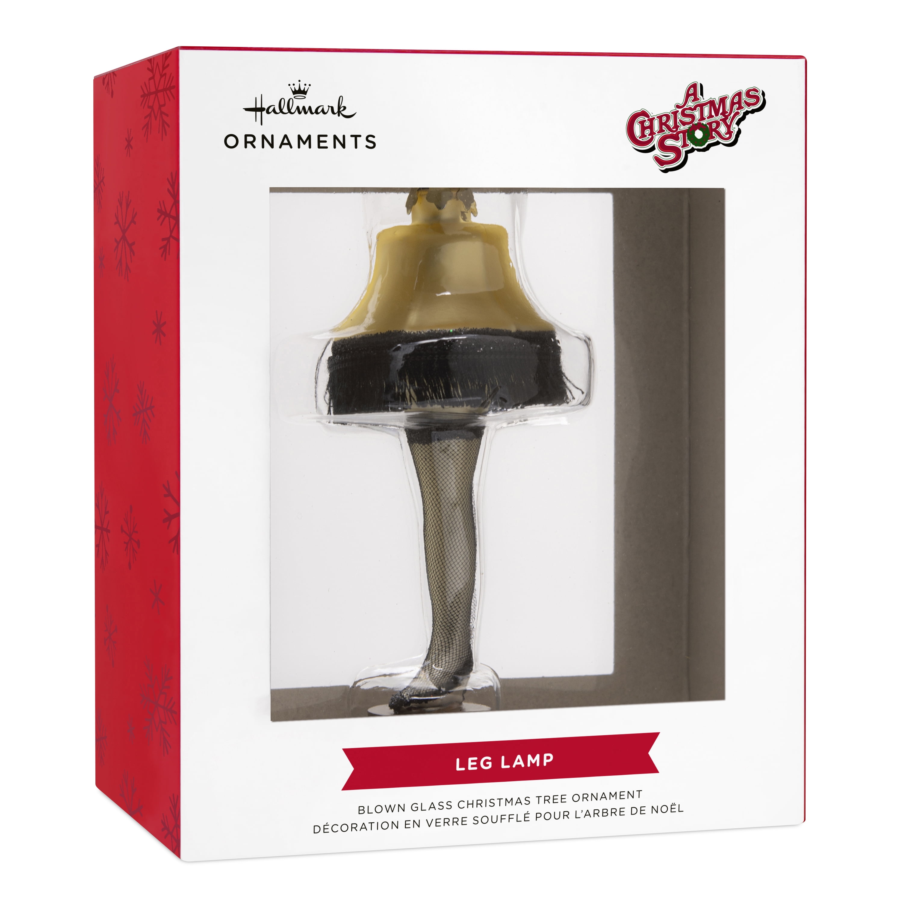 Hallmark A Christmas Story Leg Lamp Christmas Ornament, Blown Glass
