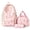 Pink, variant on Moontgen 3pcs Women Nylon Bow Backpack Large Capacity Cute Kawaii Backpack Set with Lunch Pack Casual Travel Daypacks for Travel Outings Picnics Recreational Activities (Black 420*300*130)