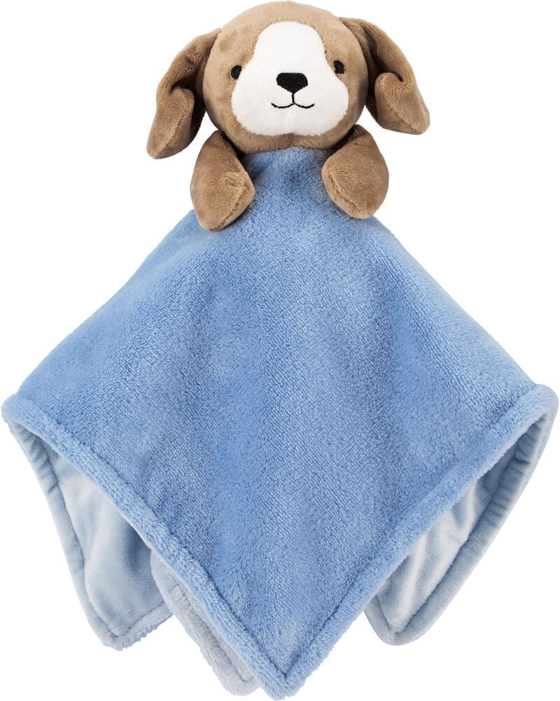 Blue Baby Blankie Carter's Plush Brown 12" Baby Security Blanket