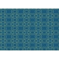 thumbnail image 1 of Ahgly Company Indoor Rectangle Patterned Blueberry Blue Area Rugs, 2' x 5', 1 of 6