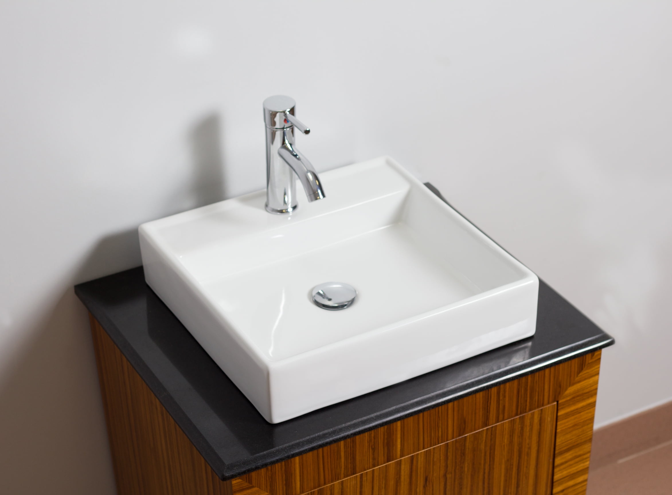 American Imaginations 21-in. W Above Counter White Bathroom Vessel Sink For 3H8-in. Center Drilling AI-595