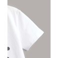 thumbnail image 4 of Tween Boy Ribbed Sporty Round Neck Slogan Graphic Print Casual T-Shirt, Short Sleeve, 4 of 5