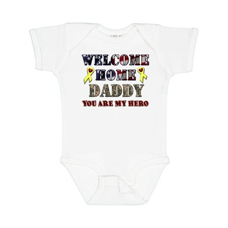 

Inktastic Welcome Home Daddy Gift Baby Boy or Baby Girl Bodysuit