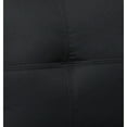 thumbnail image 4 of Benjara Ian 73 Inch Sleeper Sofa, Tufted Seats, Soft Black Linen, Solid Wood, 4 of 5