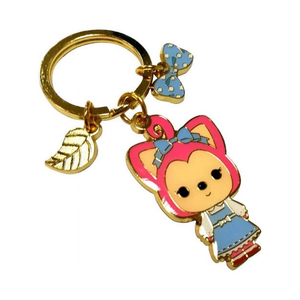 Llavero de pareja de anime de metal, llavero creativo de metal para coche, llavero esmaltado, llavero de diseño, hello kitty