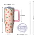 thumbnail image 2 of 30oz Xmas Tumbler with Lid and Straw, Stainless Steel Cup with Handle Snowman Travel Coffee Mug, Christmas Gifts, 2 of 5