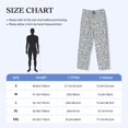 thumbnail image 2 of Mens Pajama Pants - Soft Sleep & Lounge Pants for Men, White Lightning Glitter Cuteness Casual PJ Bottoms Pants with Pockets, 2 of 5