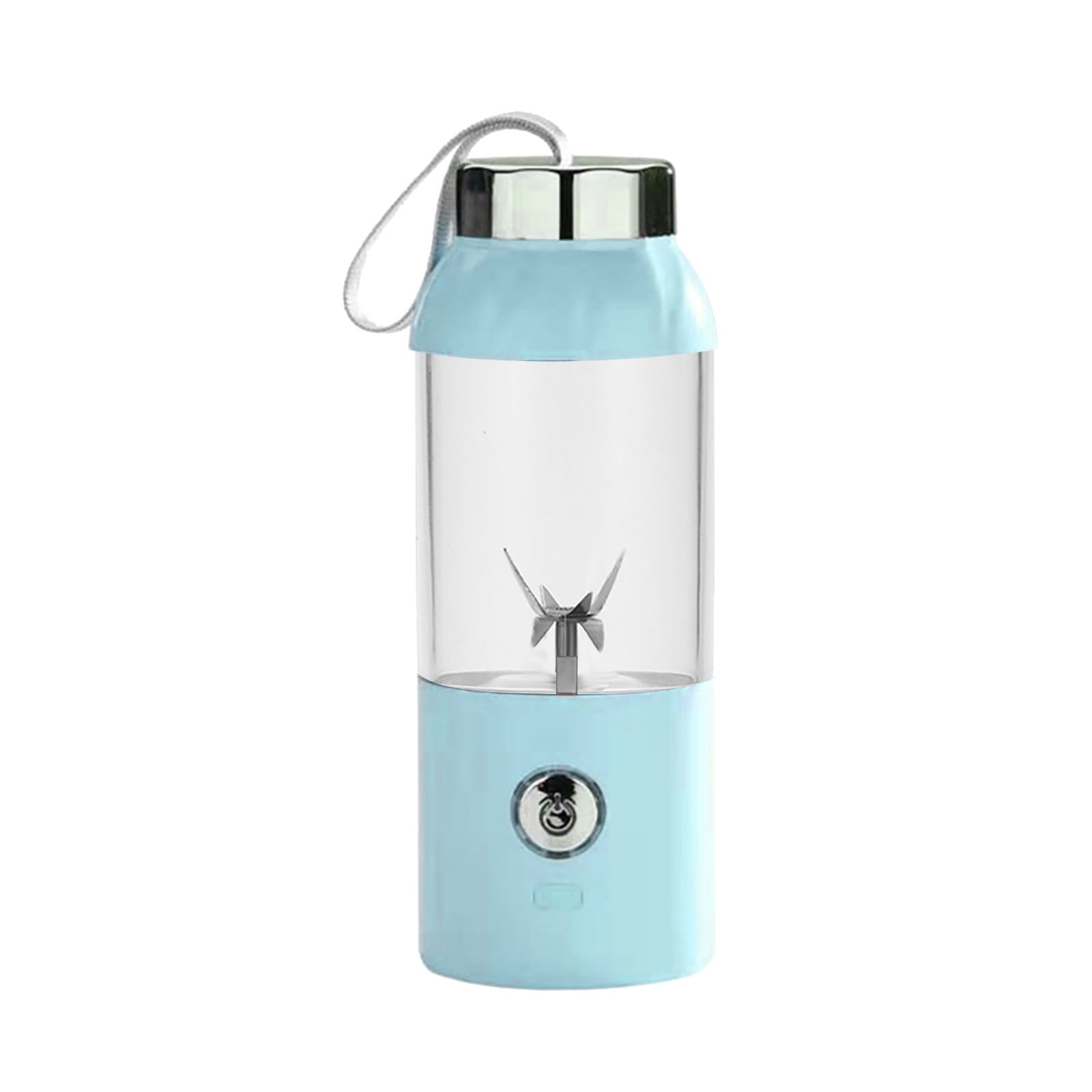 Dengmore Portable Mini Juicer, Personal Wireless Juice Cup Juicer With 3D 3 Blades, USB Rechargeable Juice Mixer 500ML, 2600mAh Rechargeable Battery