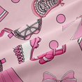 thumbnail image 5 of Manfei Doodle Lacrosse Bowknot Curtains and Drapes Pack of 2 (52x63 Each),Athletic Teen Black Out Curtains, 5 of 6