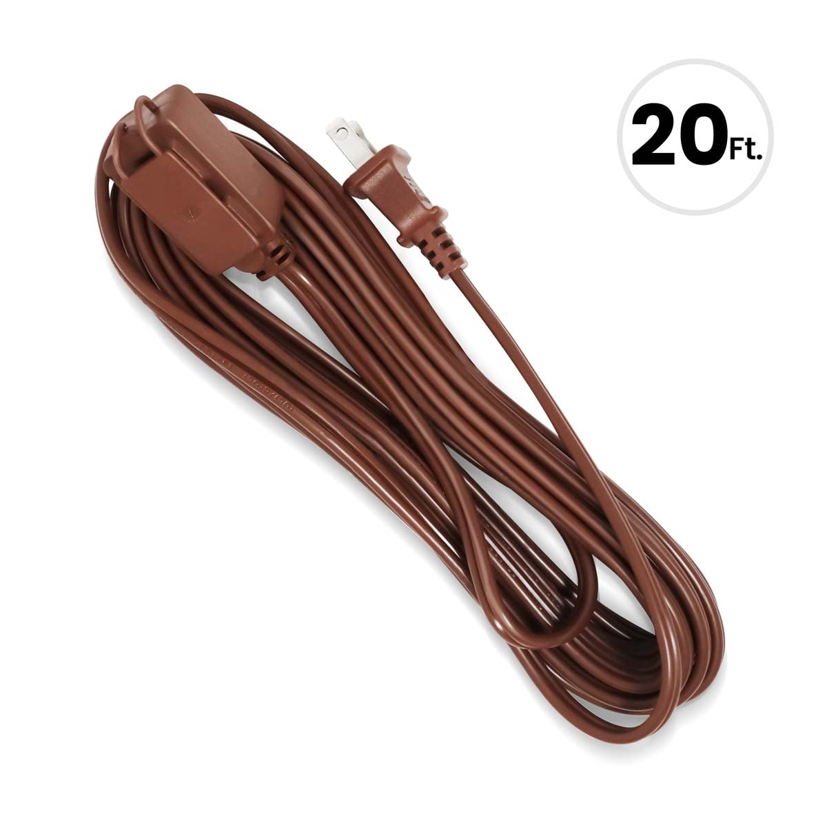 Grip Tight Tools® 20 FT Household Extension Cord, 16-2 SPT, Brown