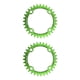 thumbnail image 2 of Juego de bielas Toystoory para bicicleta Piñón de Disco 104BCD 36T verde, 2 of 6