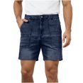 thumbnail image 2 of XDZJLR Mens Jean Shorts Street Jeans Casual With Pocket Denim Shorts, 2 of 9