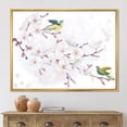 thumbnail image 2 of Blossoming Cherry Tree and Birds 20 in x 12 in Framed Painting Canvas Art Print, by Designart, 2 of 5