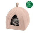 thumbnail image 3 of FurHaven Pet Products Fleece Tent Hooded Pet Bed for Cats & Small Dogs - Beige Buff, 3 of 10