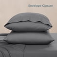 thumbnail image 6 of Bare Home Pillowcase Set - Premium 1800 Collection - Double Brushed - Ultra Soft - Toddler Size, Gray, 2 Count, 6 of 7