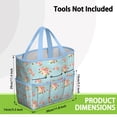 thumbnail image 3 of Garden Tool Bag,Pioneer Flower Floral Print Pattern Garden Tool Organizer,Garden Gifts,Waterproof Multi-Pocket Garden Tool Storage 11.8x5.5x11.4 Inch(Tools NOT Included), 3 of 6