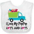 thumbnail image 3 of Inktastic I Love My PopPop Boys Baby Bib, 3 of 4
