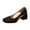 Black Cut Out Block Heel Pumps, variant on Women's Cut Out Block Heel Pumps Closed Toe Dress Shoes Comfortable Low Heel Work Wedding Party Shoes Black 35