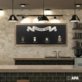 thumbnail image 7 of Ilyapa Extra Large Black Magnet Board for Wall - 58 x 25 Inch Wood Wall Hanging Menu for Restaurant, Food Truck, Kitchen or First Day, Barnwood Color, 7 of 7