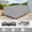 Grey, variant on Waterproof Outdoor Rectangular Coffee Table Patio Furniture Cover with Sealed Seams Tape, 48"L x 28"W x 16"H, Black