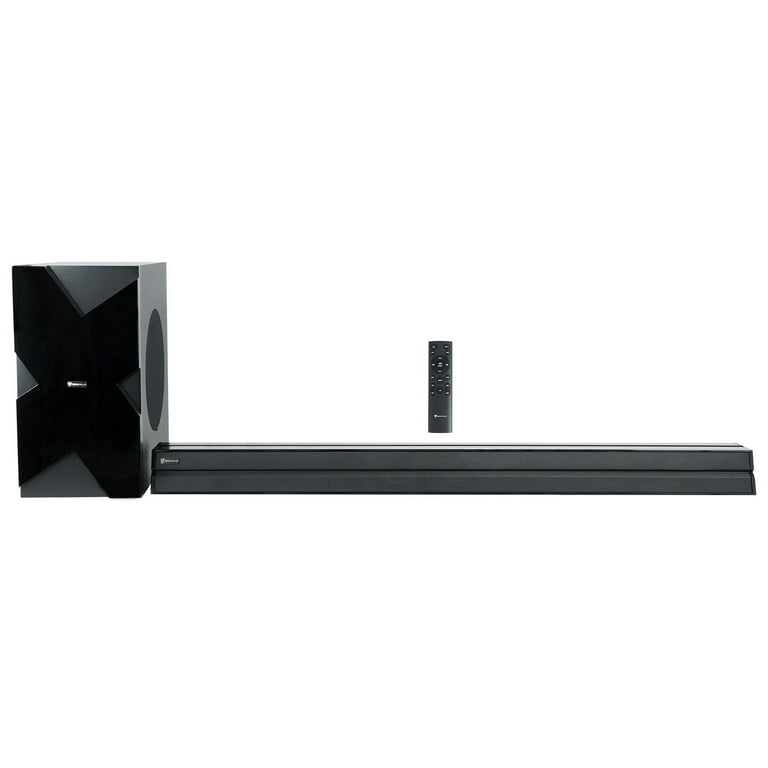 Rockville Home Theater Sound Bar, RCA Input, Wireless Subwoofer