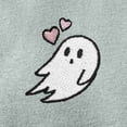 thumbnail image 2 of Dalix Heartly Ghost Embroidered Fleece Zip Hoodie Cold Fall Winter Women in Sage L Large, 2 of 5