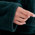 thumbnail image 4 of Terry Cloth Robes for Women Long Plush Bathrobe with Pockets Wrap Cozy Lounge Wear Hotel Spa Soft Comfortable Sleepwear Gift Green, 4 of 8