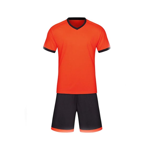 Odeerbi Conjunto de Uniformes de Entrenamiento de Fútbol Para Niños Pantalones Cortos de Camiseta Con Cuello En V Ropa Deportiva Transpirable Conjunto Atlético Seco Rápido Para 4-13 Años