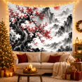 thumbnail image 3 of Traditional East Asian with Wash Gnarled Tree, Serene Japanese Inspired for Japanese Art Lovers, Wall Decor, Mother'S Day Gift, Tapestry Wall Hanging for Dorm and Living Room, 3 of 7