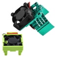 thumbnail image 2 of Milaget 1/10 RC Car ESC Cooling Fan and Motor Fan Set Sturdy for Rally Rustler Slash Green, 2 of 9