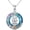 Triple Moon Goddess, variant on Chakra Crystal Necklace for Women 925 Sterling Silver Triple Moon Goddess Hamsa Hand Lotus Tree of Life Flower of Life Necklaces 7 Chakra Spiritual Jewelry Gifts for Mom Wife