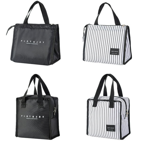 Xihbxyly Bolsa Térmica para Almuerzo con Diseño de Diamante, Moderna y Reutilizable, Ideal para Guardar Comidas Calientes y Organizar Picnics, de Tela Ligera, Fácil de Limpiar, 21 X 13 X 21 Cm